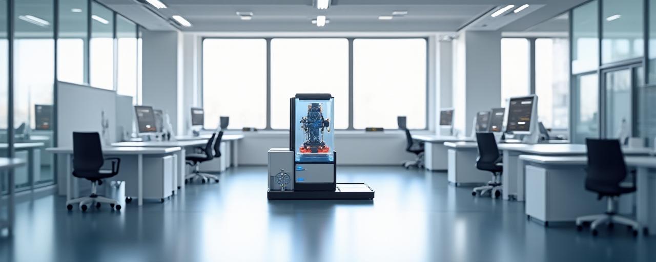 Iron & Cog sitt kontor i Oslo med roboter i bakgrunnen